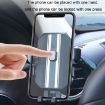 Grey Knob Type Car Air Conditioner Outlet Phone Holder for Navigation - 5