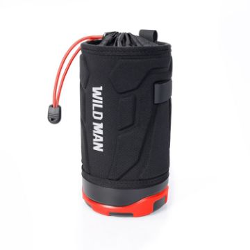 WILD MAN R1 1L Mountain Bike Water Bottle Bag - Black Red Handlebar Kit - 1