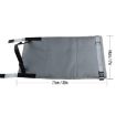Kids Airplane Seat Extender 79x44cm Portable Travel Cushion Gray - 2