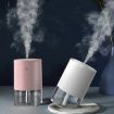 USB Pink 350ml Ultrasonic Air Humidifier Mini Angle Car Purifier - 2