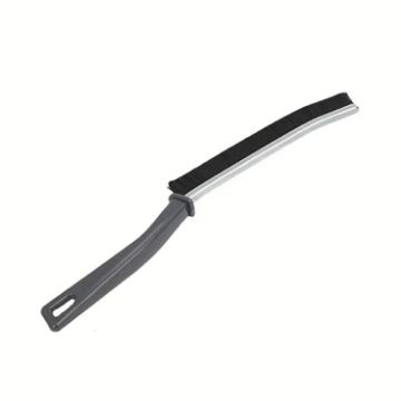 Multifunctional Tile & Window Crevice Cleaning Brush - Black, Stiff Bristles - 1
