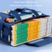 Waterproof Canvas Student Tote Book Bag with Handle - Data Storage - 8
