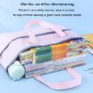 BeiDuoMei A3 Art Drawing Handbag - Simple Blue Student File Storage Bag - 9