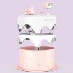 Mini USB Desktop Night Light & Humidifier - Cartoon Cake Design (Pink) - 2