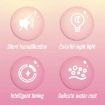 Mini USB Desktop Night Light & Humidifier - Cartoon Cake Design (Pink) - 3