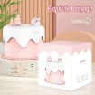 Mini USB Desktop Night Light & Humidifier - Cartoon Cake Design (Pink) - 7