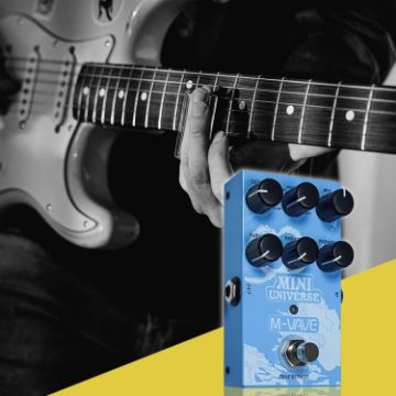 M-VAVE Sky Blue Guitar Monoblock Digital Modeling Reverb Effects - 1