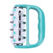Green Handheld Curved Five-row Iron Column Roller Soothing Massager - 1