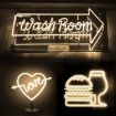 2m USB 5V LED Light Strip - Flexible Neon Silicone, Warm Color - 7