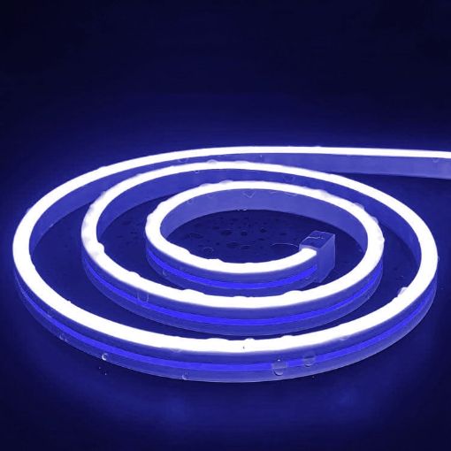 2m Blue USB 5V LED Light Strip Flexible Neon Silicone Soft Strips Set - 1