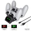 PS4 Slim/Pro Gamepad Dual Charger Dock with Display Lights - White - 4
