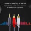 JINGHUA 15m 3.5mm to 2RCA Audio Cable for Game Console (Grey) - 6