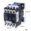 CHNT CJX2-1210 12A 220V AC Contactor with Silver Alloy Contacts - 2