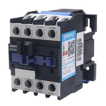 CHNT CJX2-2510 25A 220V AC Contactor with Silver Alloy Contacts - 1