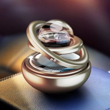 Gold Interstellar Vast Solar Rotating Car Aromatherapy Ornaments - 1