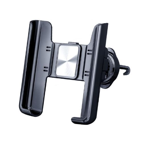 Silver Car Air Outlet Rotatable Snap-on Mobile Phone Navigation Bracket - 1