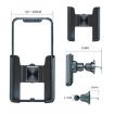 Silver Car Air Outlet Rotatable Snap-on Mobile Phone Navigation Bracket - 2