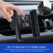 Silver Car Air Outlet Rotatable Snap-on Mobile Phone Navigation Bracket - 8