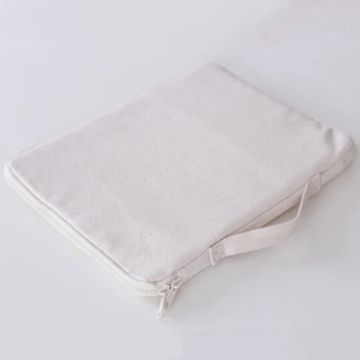 Kids Canvas Paintbrush Storage Bag & Crayon Organizer Pouch (Beige) - 1