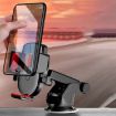Universal Blue Suction Cup Car Phone Holder - Telescopic Navigation Bracket - 2