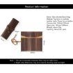Retro Genuine Leather Pen Case - Crazy Horse Black, Tie Rope & Key - 6