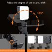 RGB Full Color Portable Phone Fill Light - Mini Pocket Desktop Camera Lamp - 9