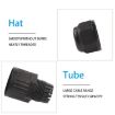 5-Pole Waterproof T-Wire Terminal Block Connector - Male & Female (Black) - 5