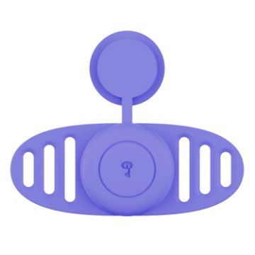 Airtag Binaural Waterproof Tracker Case for Pet Collar, Violet Purple - 1