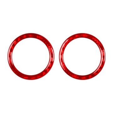 Mercedes-Benz G-Class W463 Rear Door Speaker Ring Sticker Red 2pcs Set - 1