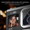 4K HD Dual Lens Digital Camera 50MP Dual Screen Selfie - Silver - 6