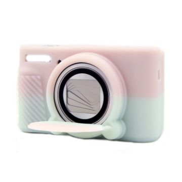 Canon SX730/SX740 Soft Silicone Case - Jelly Pink Green Protective Cover - 1