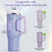 Stanley 40oz Cup Pink Neoprene Insulated Portable Bottle Cover - 3