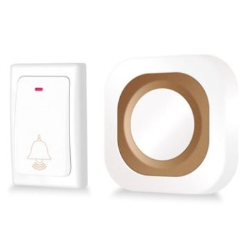 Wireless Smart Doorbell, Battery-Free, 1 For 1 White (UK Plug) - 1
