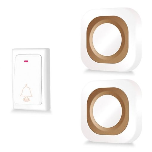Wireless Home Doorbell, Self-Generated, No Batteries, 1 For 2, White (EU Plug) - 1