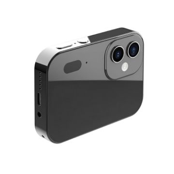 D6 CCD HD Digital Camera Touch Screen Student Video Recorder Black - 1