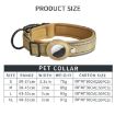 AirTag Tracker Dog Collar, Neoprene Lining, Reflective, Size L, Royal Blue - 7
