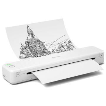 Phomemo P831 Bluetooth Portable Thermal Printer, A4/Letter/A5/B5, White - 1