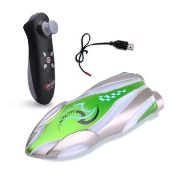 Mini Remote Control Boat - 2.4G Green Submarine Toy for Kids Summer Play - 1