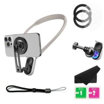 Magnetic Hanging Neck Holder for Phones/Cameras - Star Light Color - 1