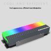COOLMOON CM-M2A M.2 2280 SSD Cooler 5V ARGB Heatsink Gray - 4