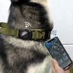 AirTag Locator Nylon Adjustable Collar, Size L, Black - Anti-Breakaway - 6