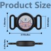 AirTag Pet Collar Locator Case - Waterproof Silicone, Deep Blue - 4