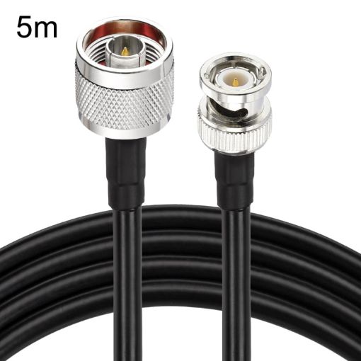 5m N Male to BNC Male RG8X RF Coaxial Cable for Reliable Signal Transfer - 1