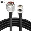8m N Male to BNC Male RG8X Coaxial Cable - RF Connector Adapter - 1