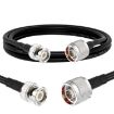 8m N Male to BNC Male RG8X Coaxial Cable - RF Connector Adapter - 2