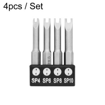 4pcs U-Shaped Chrome Vanadium Steel Bit Set for Appliance Repair - 1