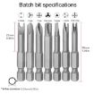 13pcs Profile Bit Set Chrome Vanadium Steel for Appliance Repair - 4