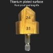 Hexagonal Shank PPR Step Drill Bits Leak Repair & Connecting Tools #25 - 6