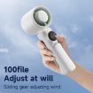 Turbo Handheld Fan 100-Speed 4000mAh Battery Light Purple Outdoor - 4