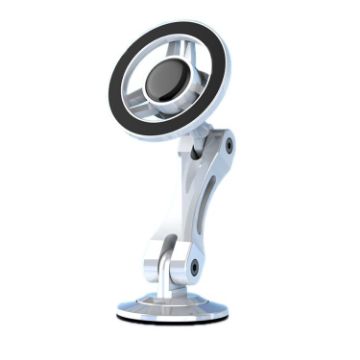 MagSafe Car Magnetic Rotating Adjustable Phone Holder - White - 1